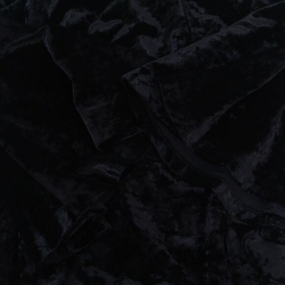 1.State Womens Velvet Off-Shoulder Black Bell Sleeve Classic Comfort Top, Small - Picture 4 of 13